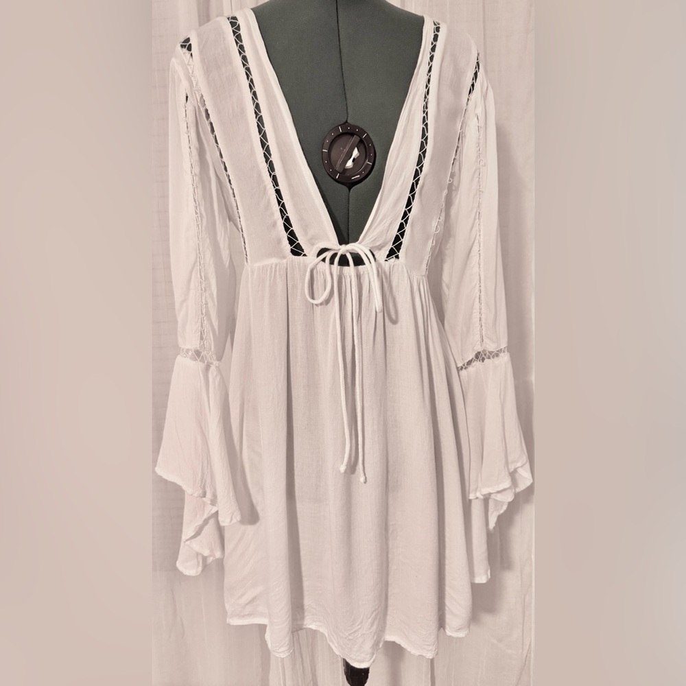 Raviya. White dress, top, or Swim Coverup